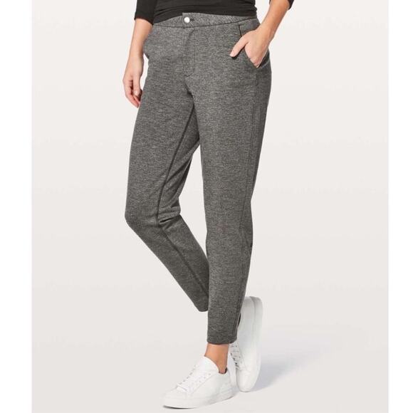 Lululemon City‎ Trek Trouser II *28" in Heathered Black Size 4 - Picture 1 of 13